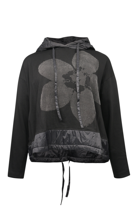 Rose Hooded Top product photo.