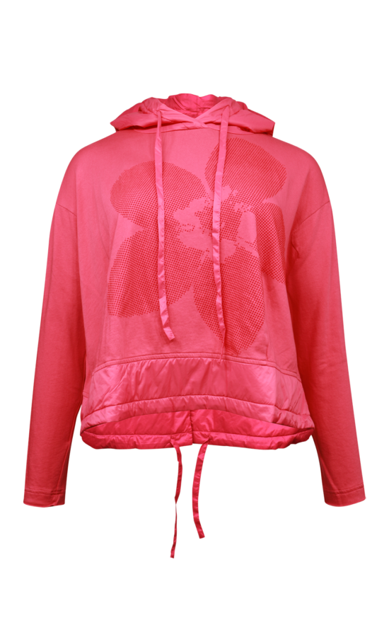 Rose Hooded Top product photo.