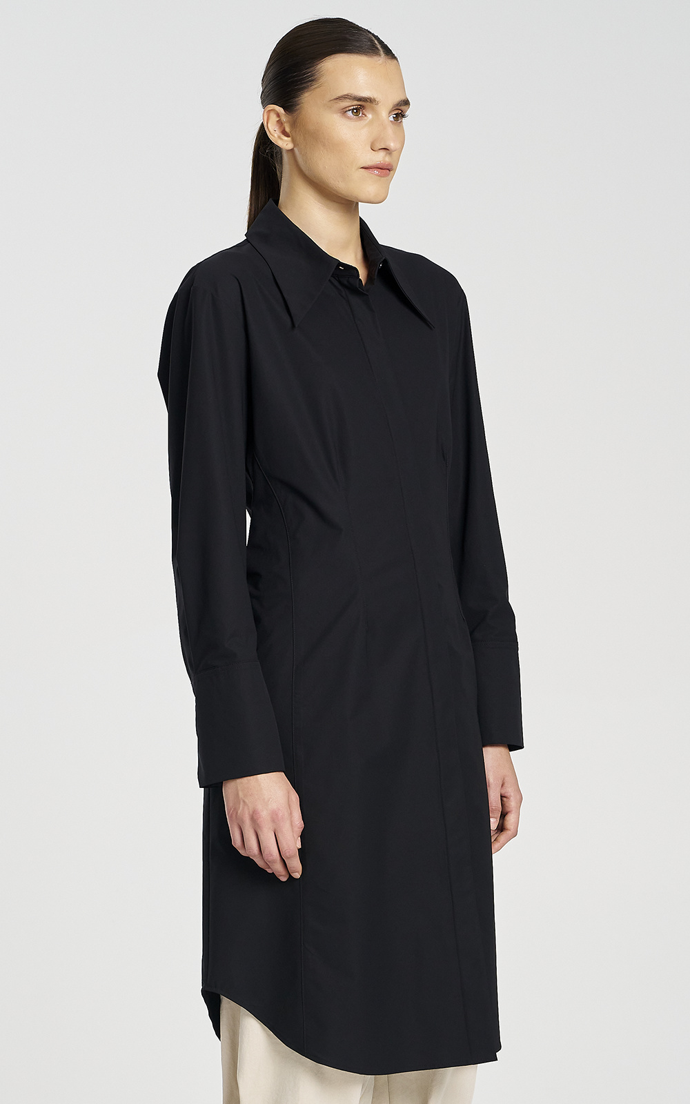 Shaped Shirt Dress product photo.