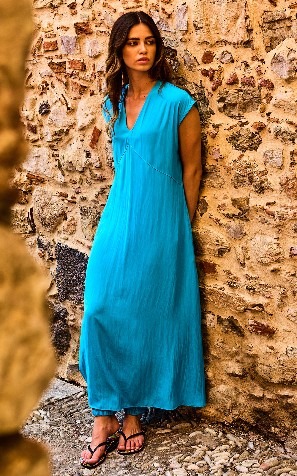 Maxi Slice Dress product photo.