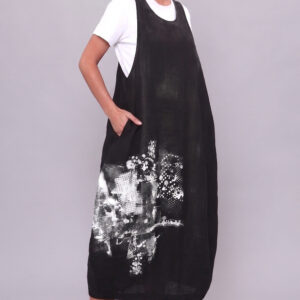 Hand Painted Linen Pinafore