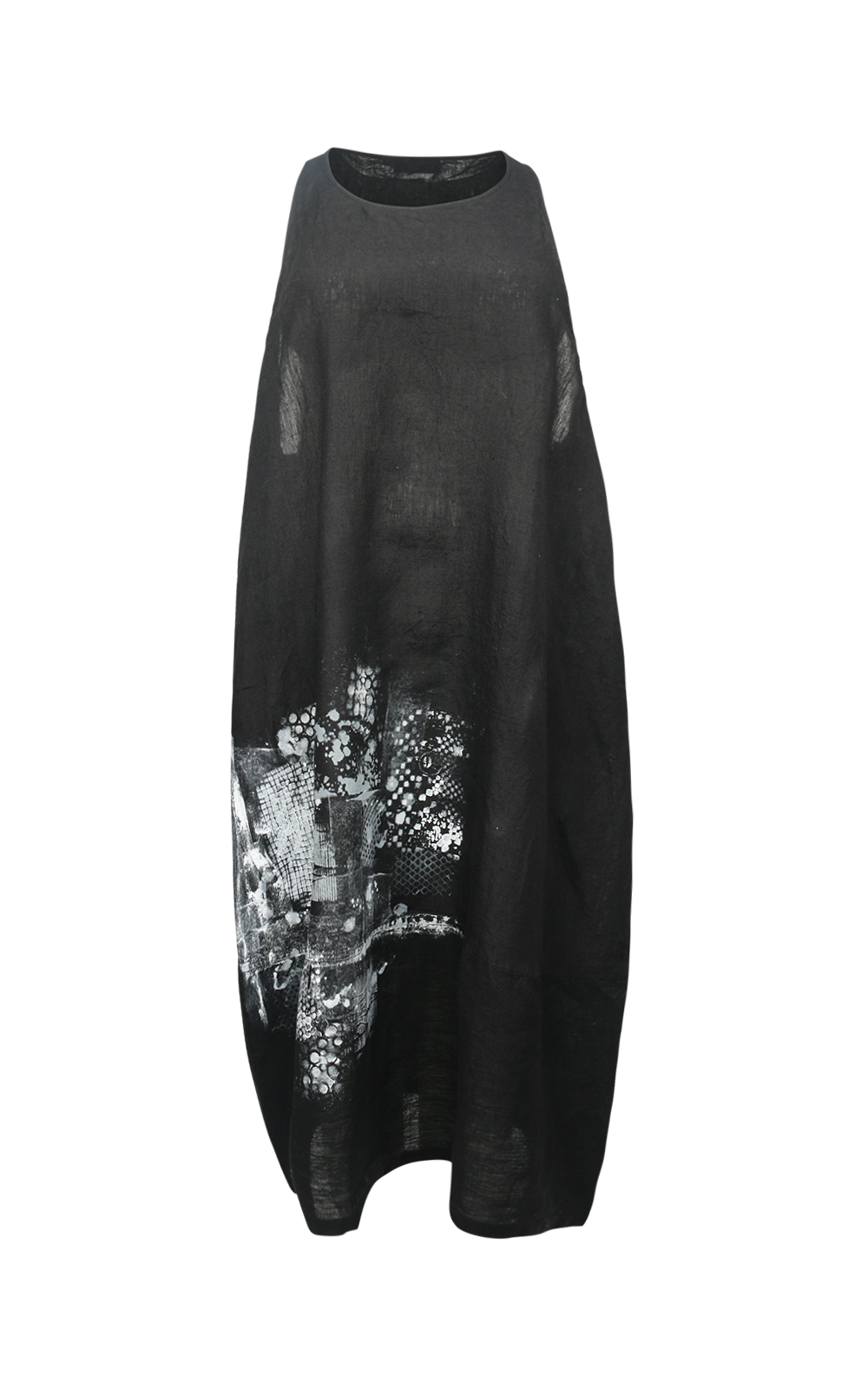Hand Painted Linen Pinafore product photo.