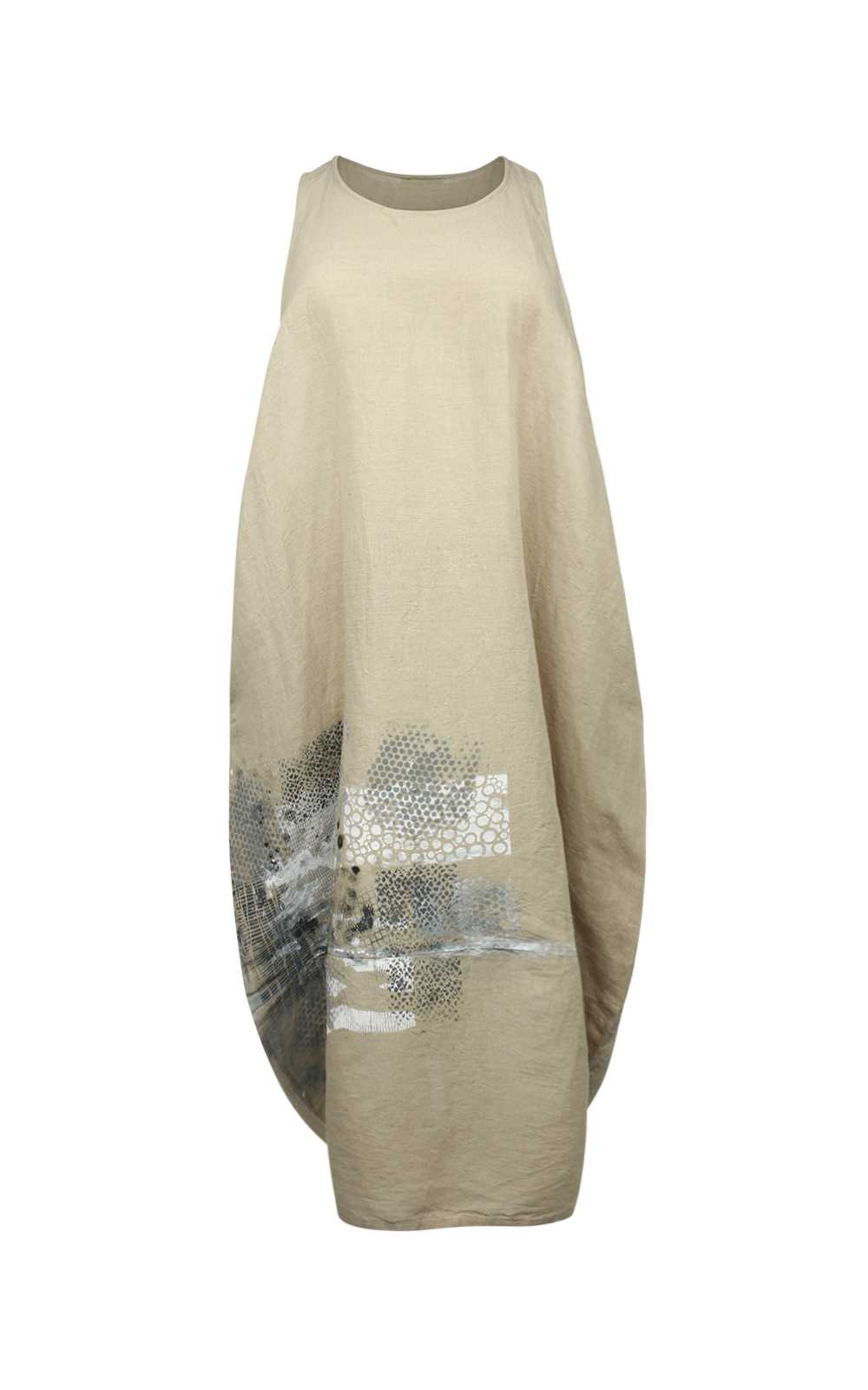 Hand Painted Linen Pinafore product photo.