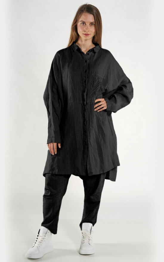 Horizon Shirt Dress product photo.