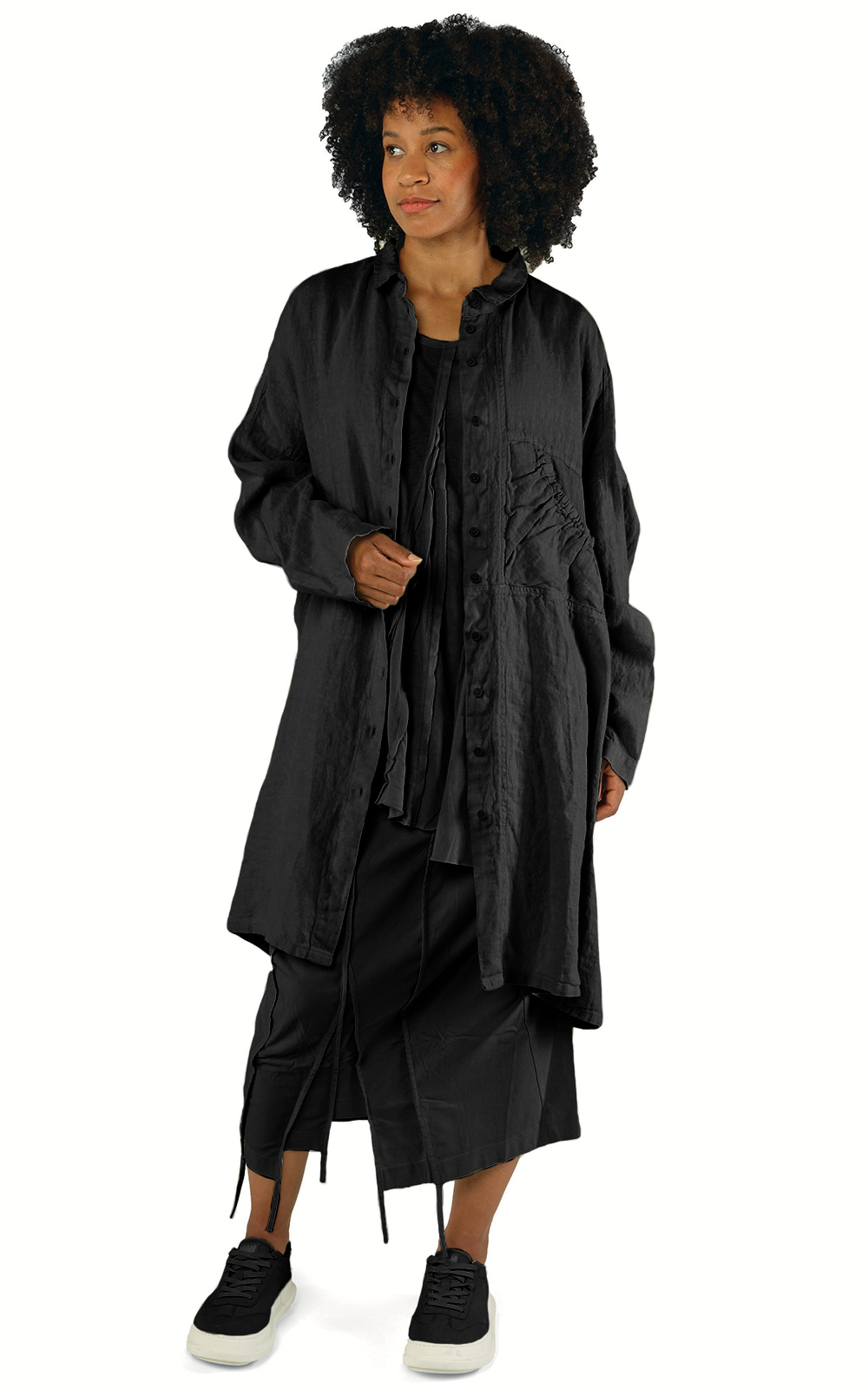 Horizon Shirt Dress product photo.