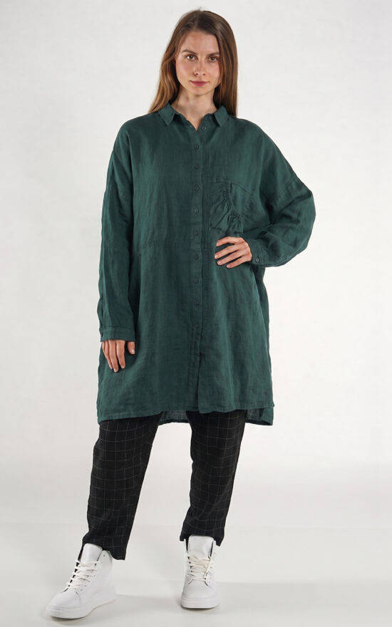 Horizon Shirt Dress product photo.