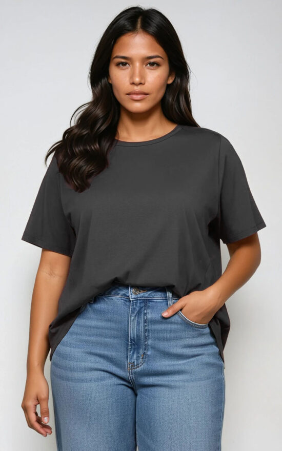 Pleat Back Tee product photo.