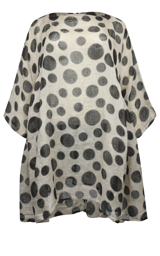 Fuzzy Dot Mesh Baby Doll product photo.