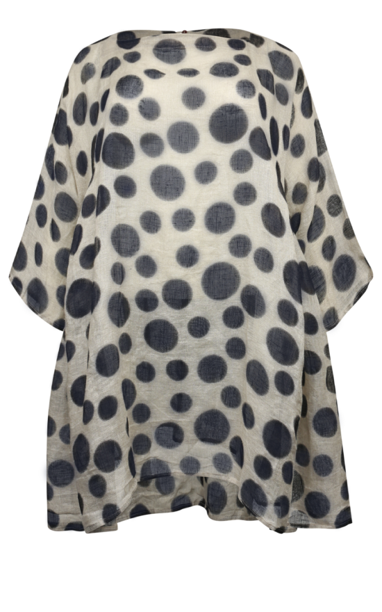 Fuzzy Dot Mesh Baby Doll product photo.