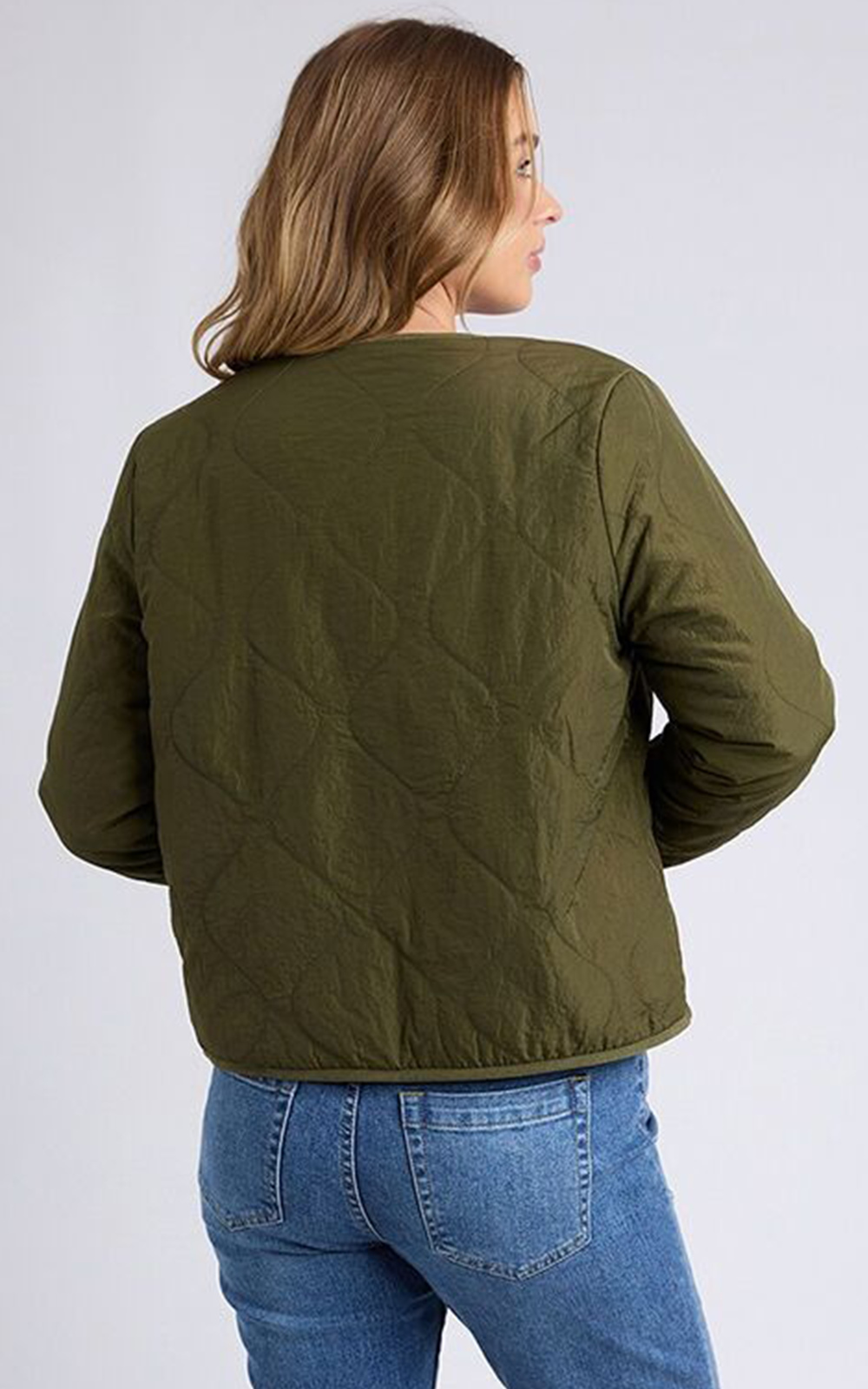 Alberta Quilted Jacket product photo.