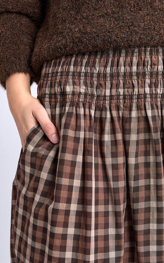 Coco Check Skirt product photo.