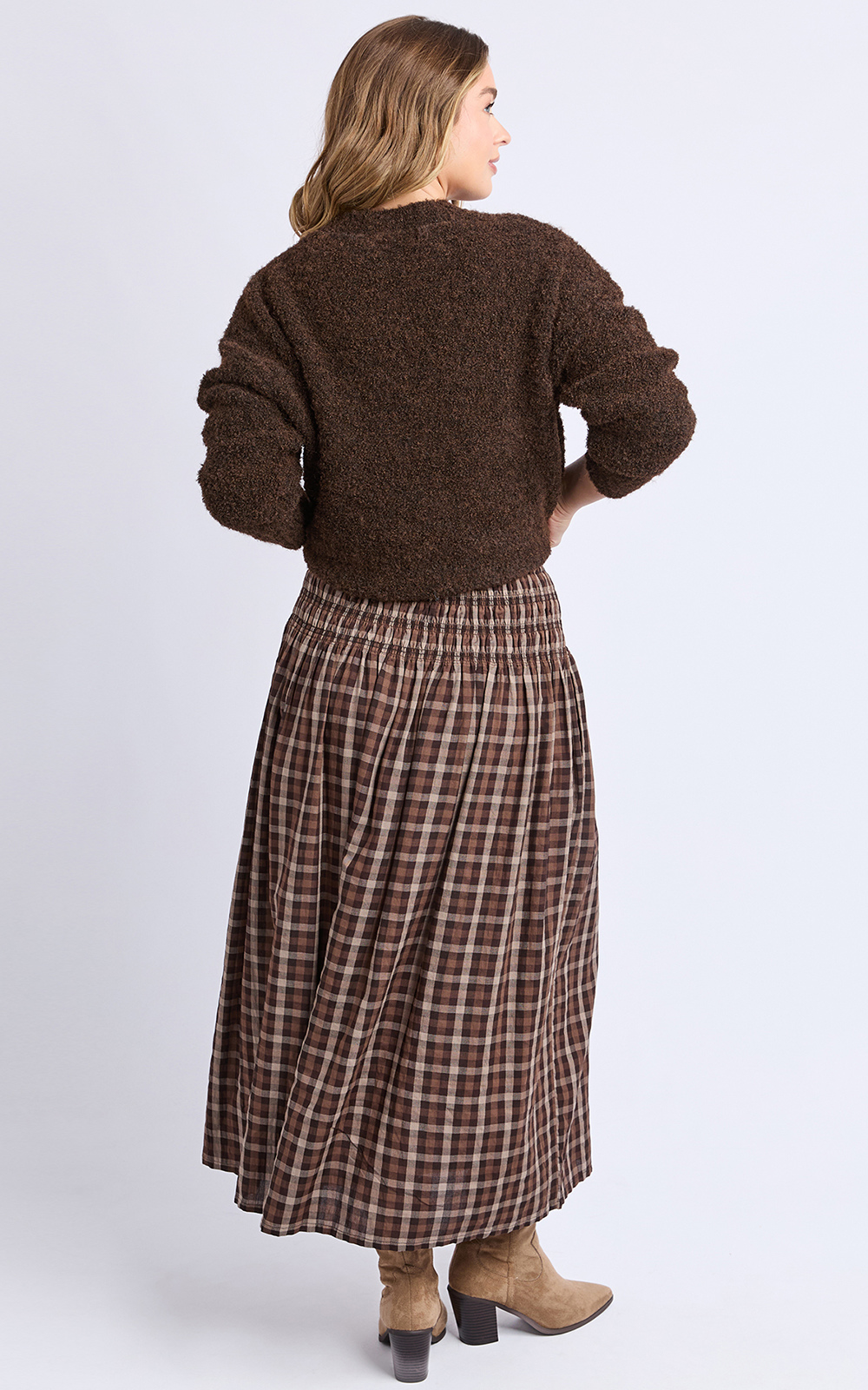 Coco Check Skirt product photo.