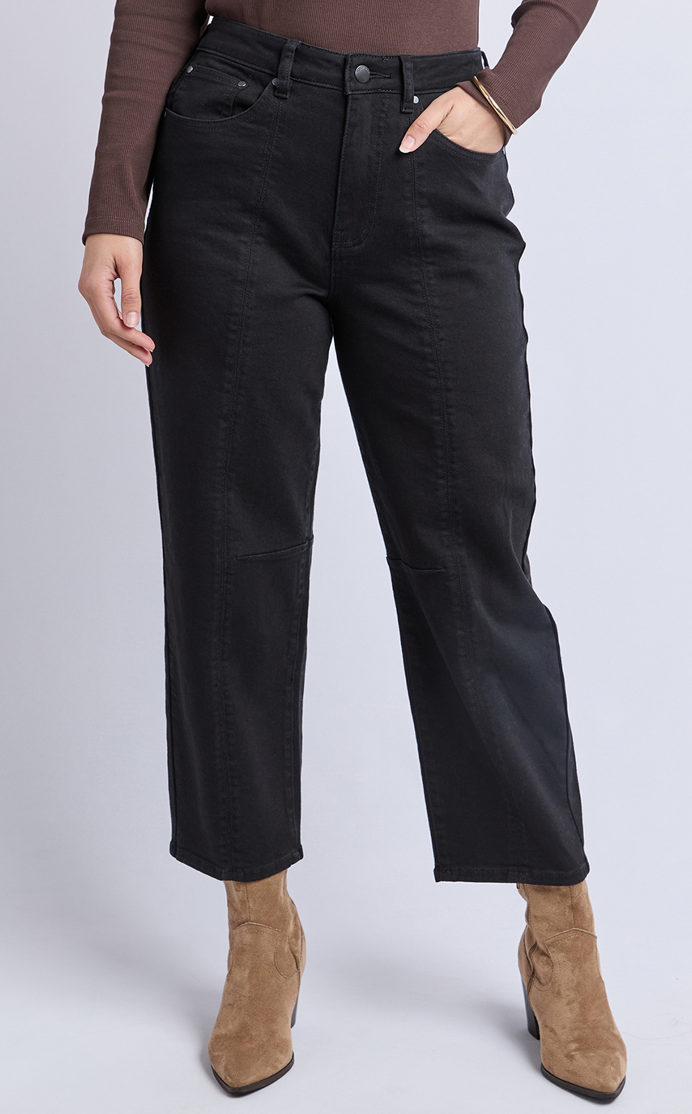 Ambrose Barrel Jean product photo.