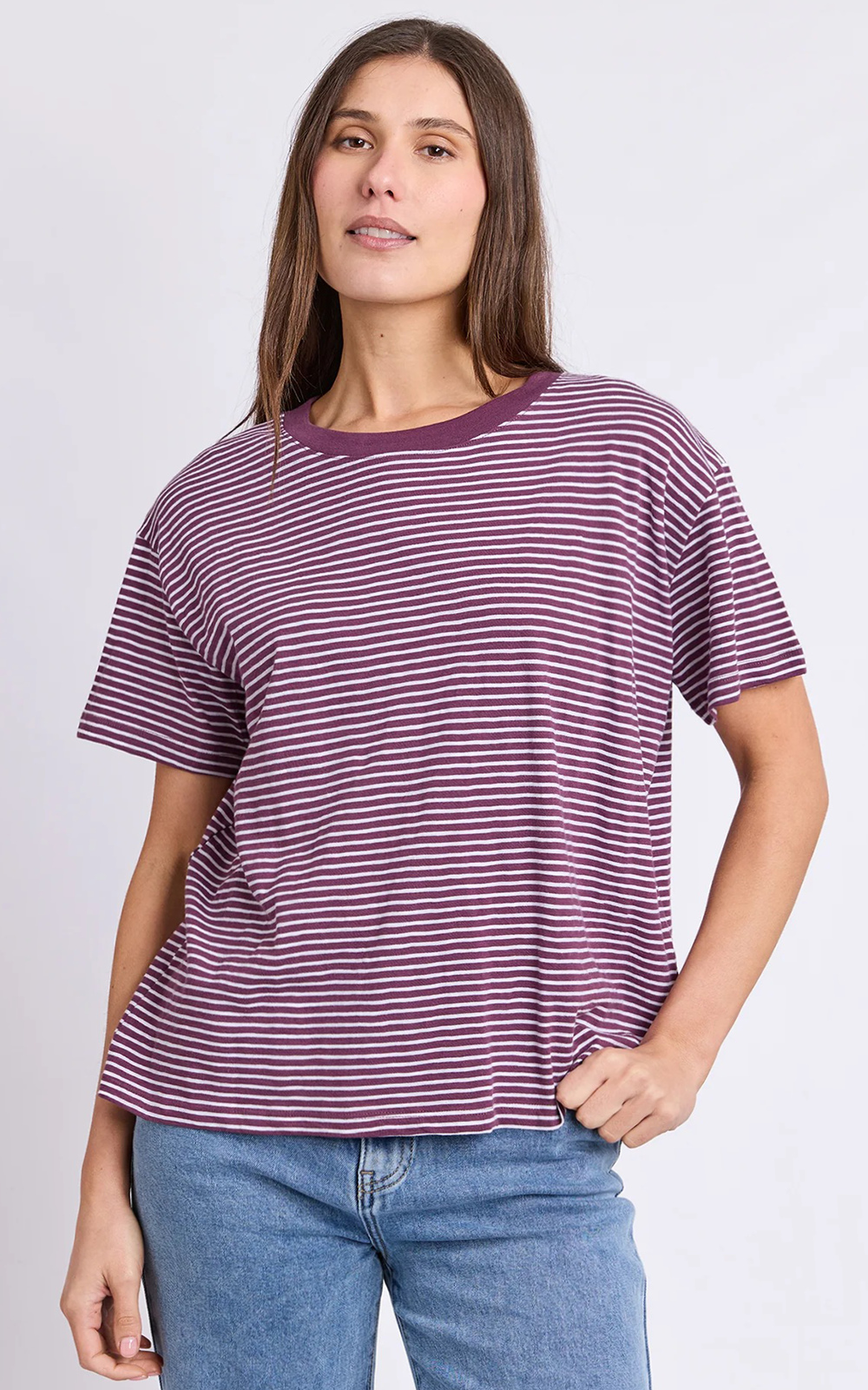 Hutch Stripe Tee product photo.