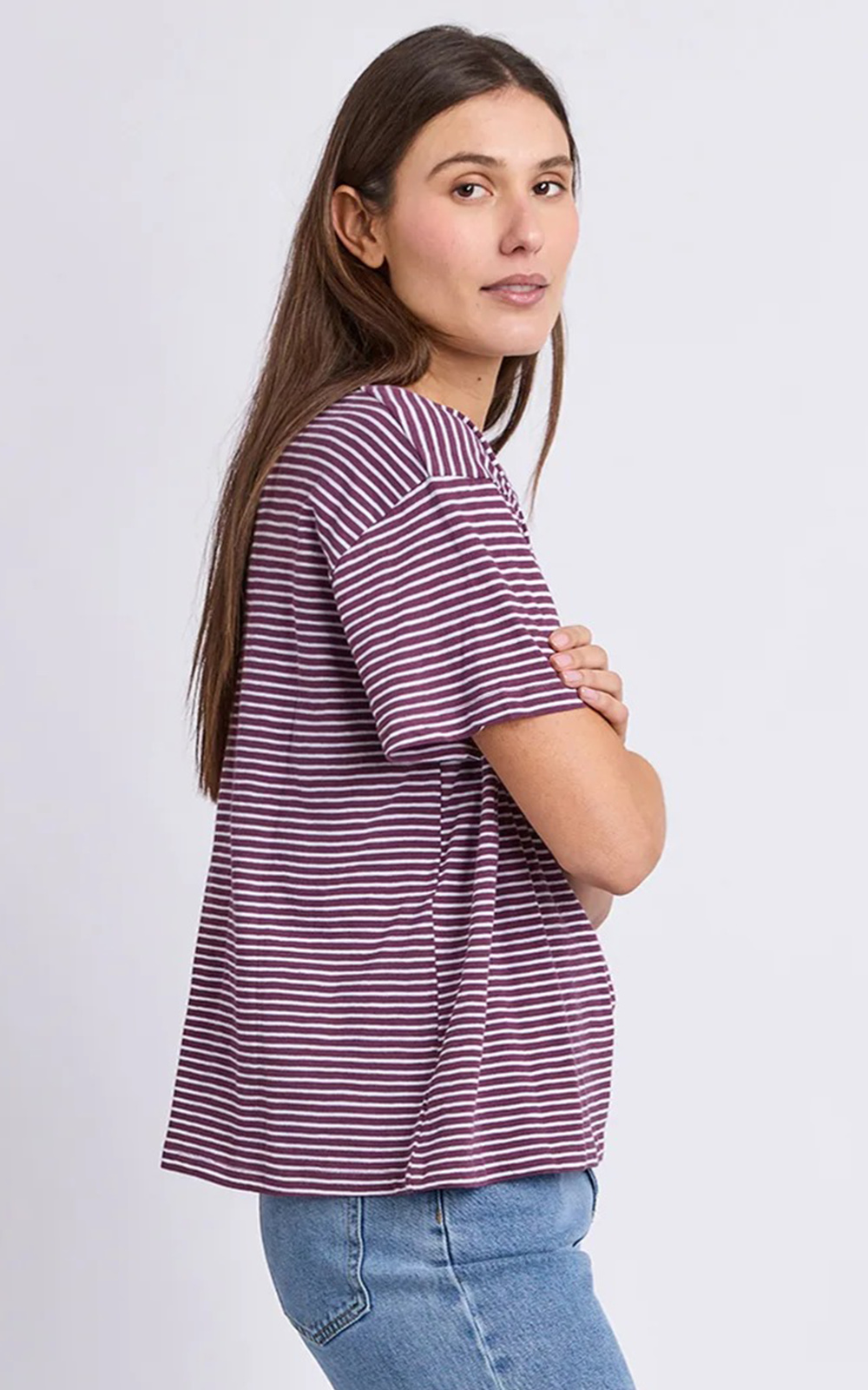 Hutch Stripe Tee product photo.