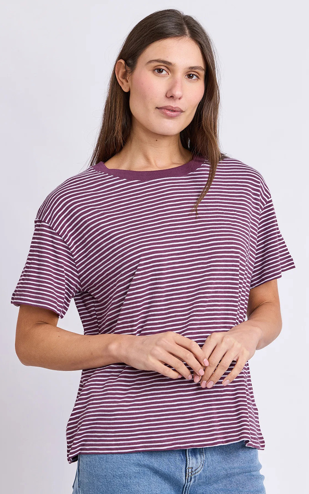 Hutch Stripe Tee product photo.