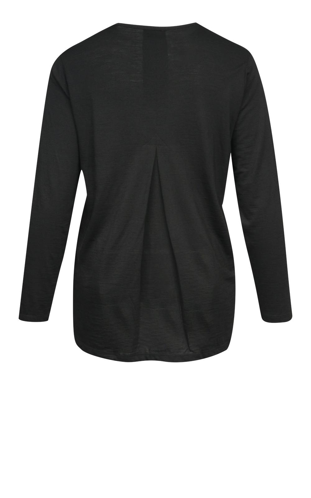 Merino Pleat Back Top product photo.