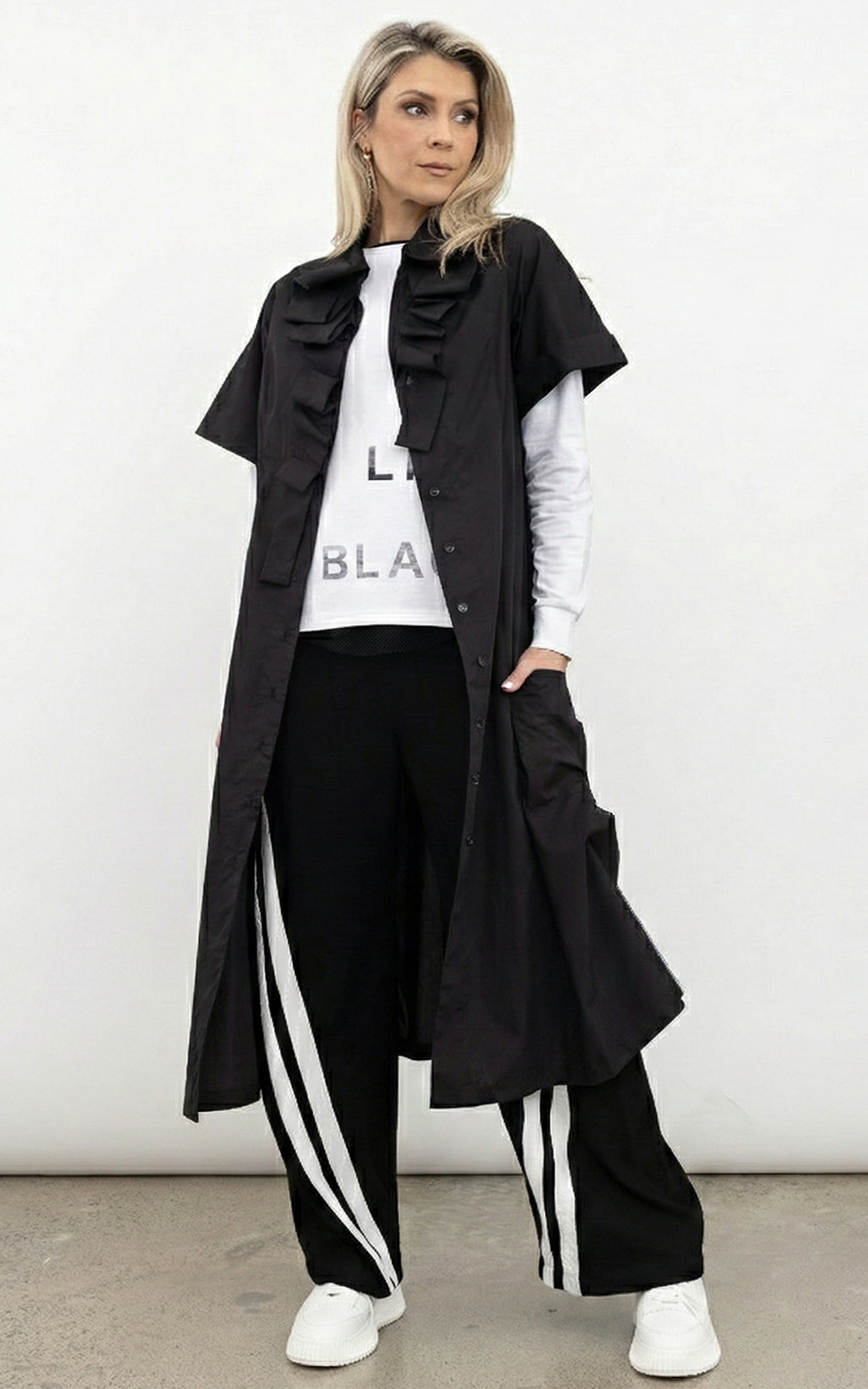 Atmosphere Shirt Dress product photo.