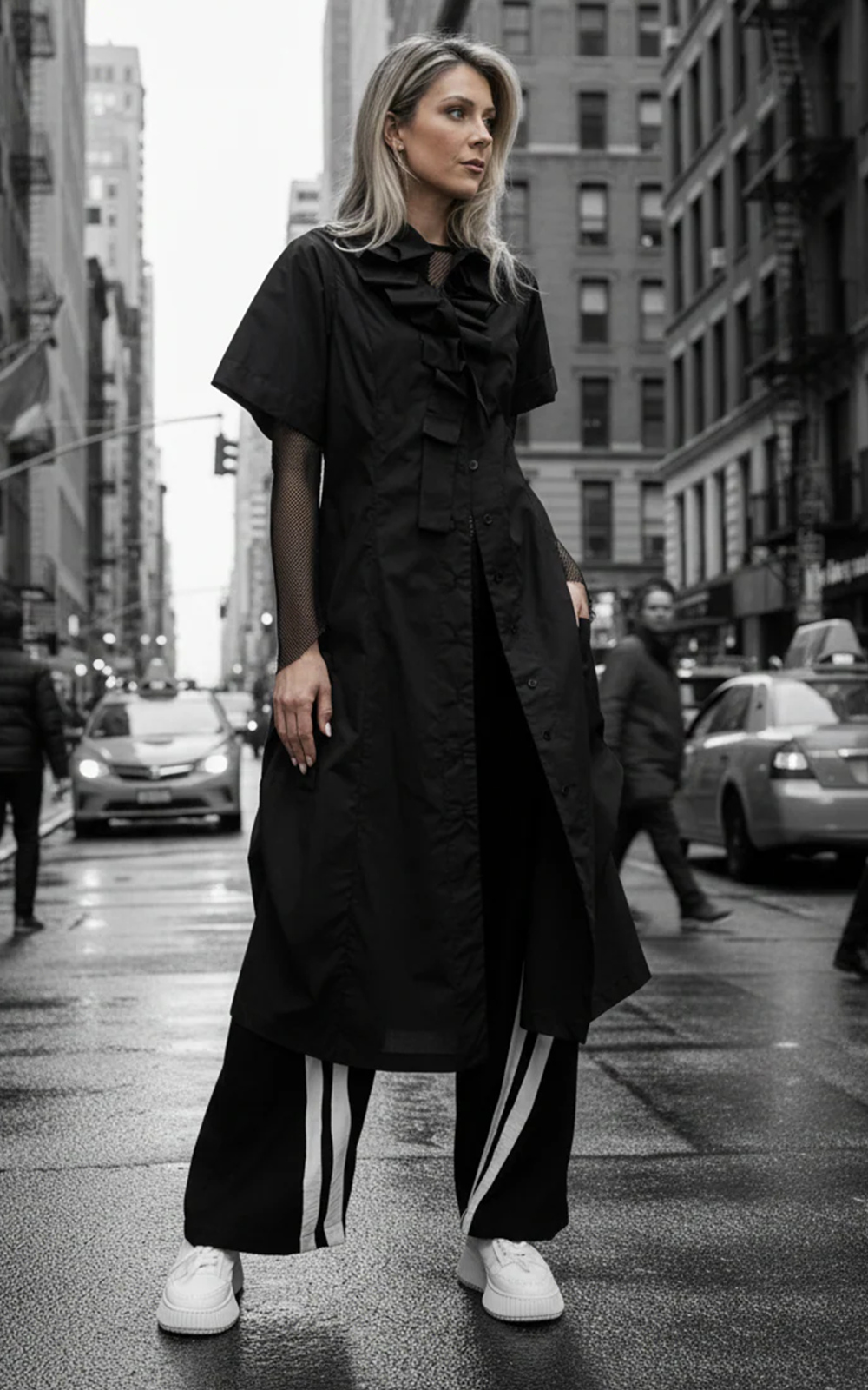 Atmosphere Shirt Dress product photo.