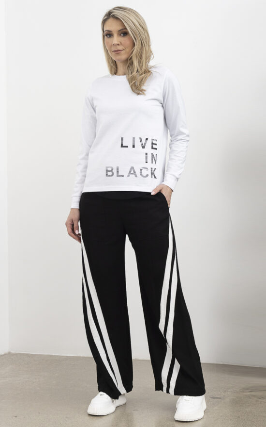 Live In Black Pant  product photo.