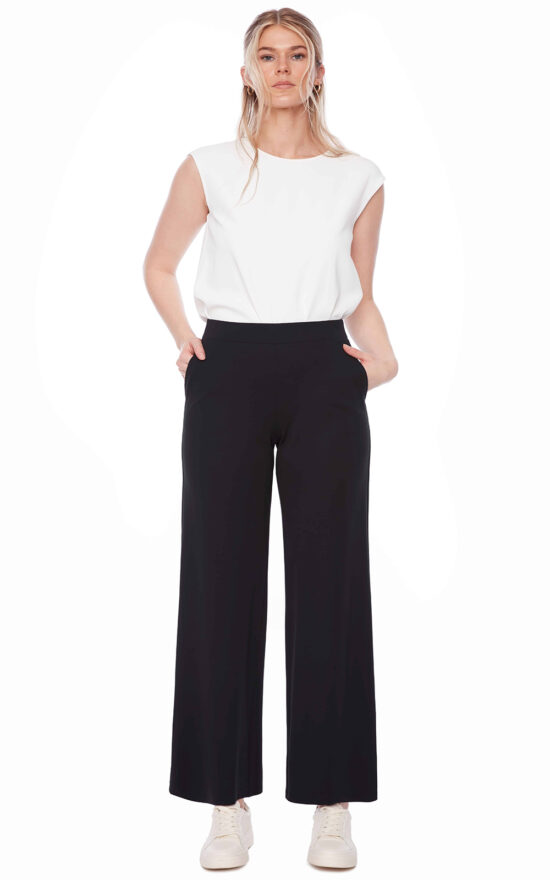 Light Ponte Straight Leg Pant product photo.