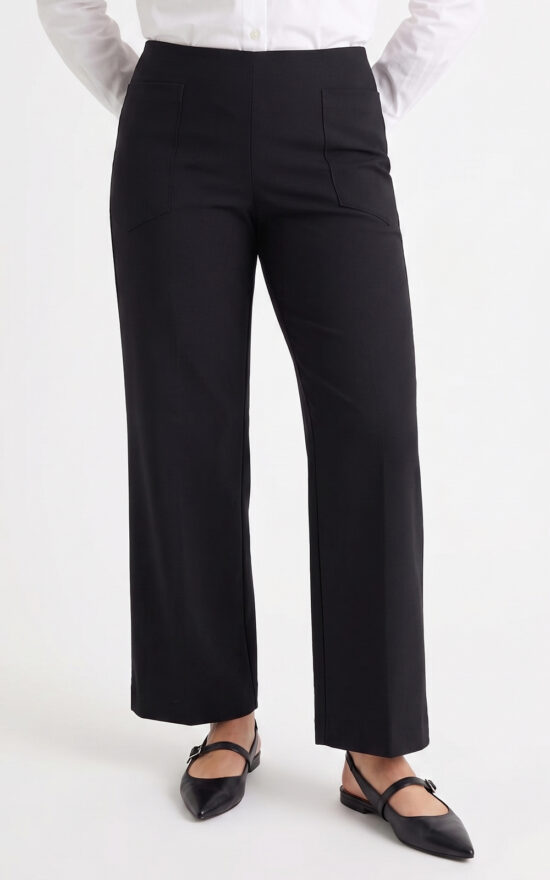 Core Wide Leg Ankle Pant product photo.