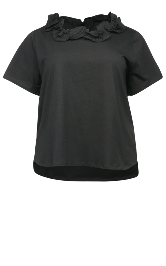 Frill Neck Tee product photo.