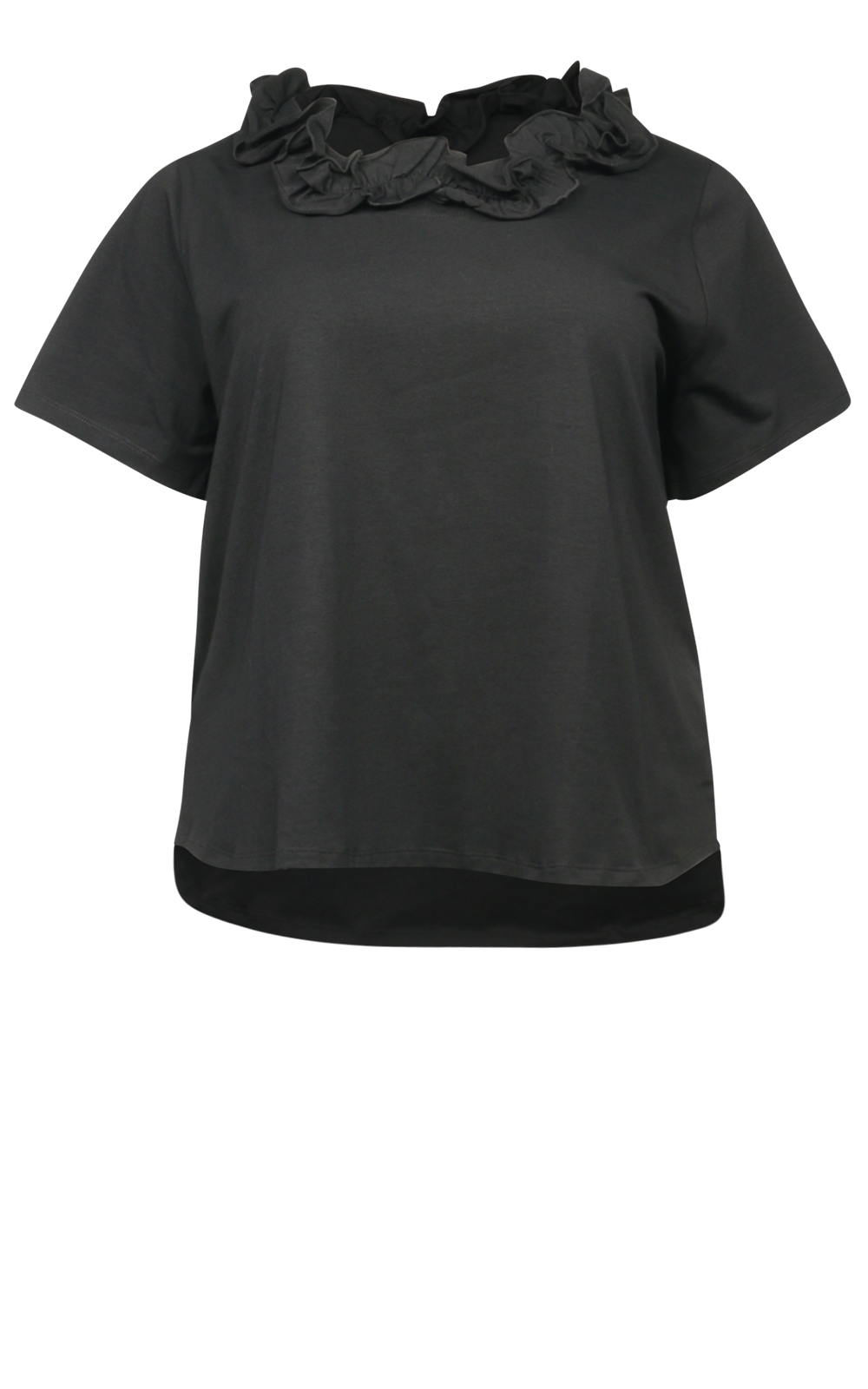 Frill Neck Tee product photo.