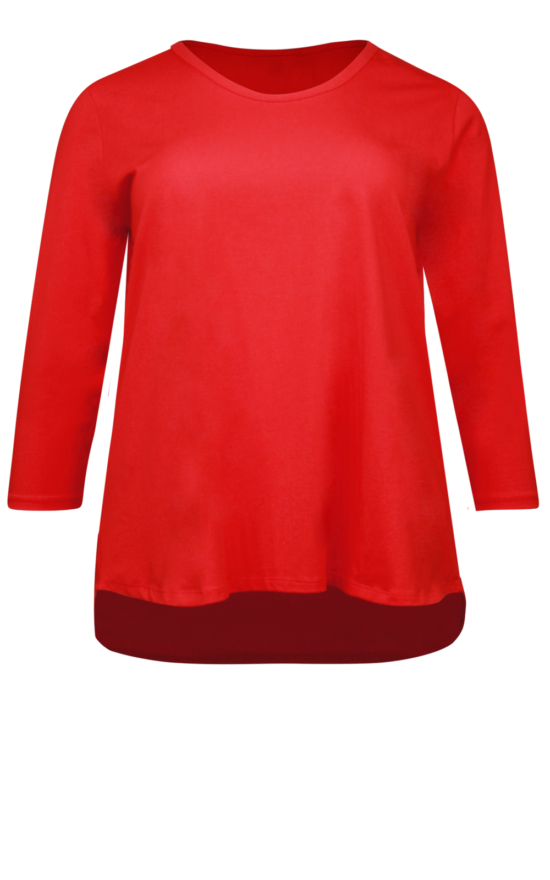 Scoop Neck 3/4 Slv product photo.