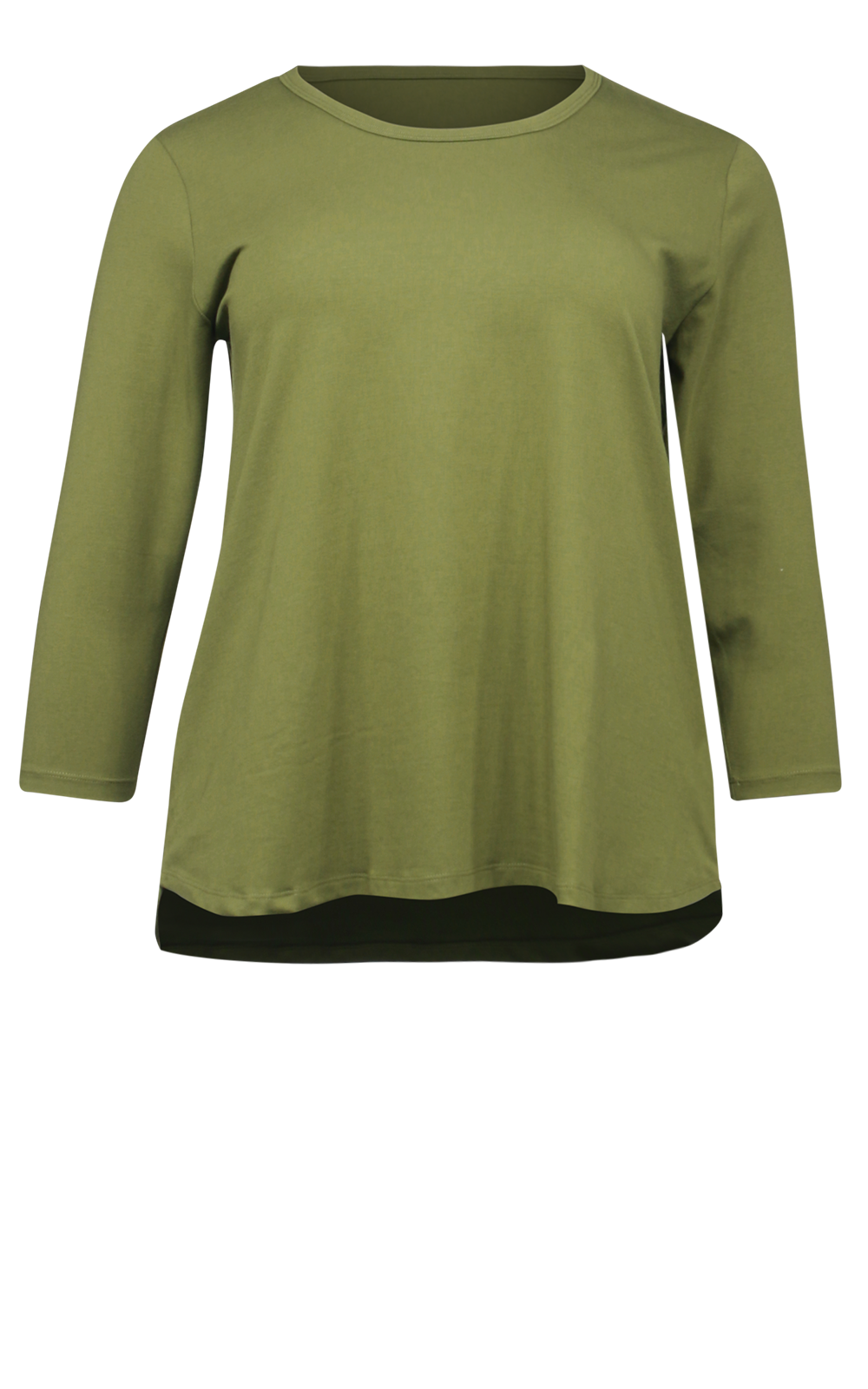 Scoop Neck 3/4 Slv product photo.