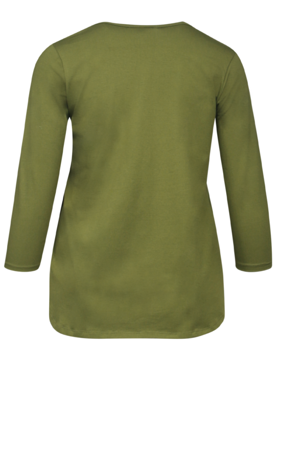 Scoop Neck 3/4 Slv product photo.