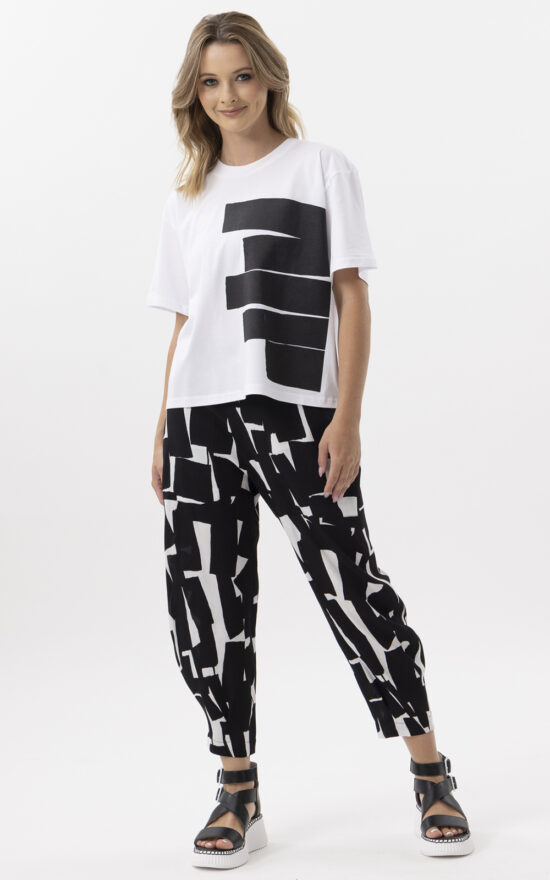 Abstract Tee product photo.