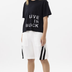 Live In Black Tee