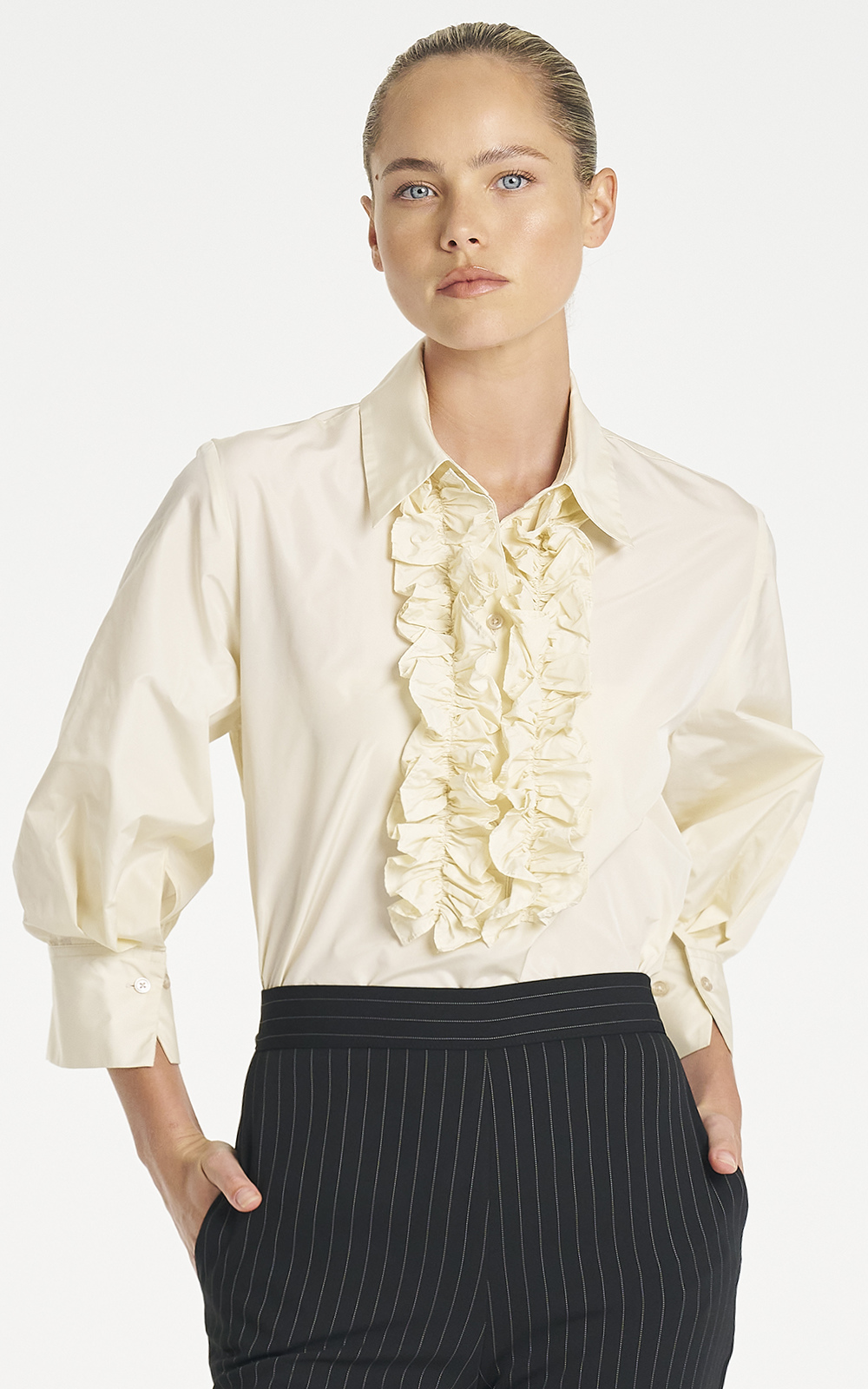 Ruffle Resort Top product photo.