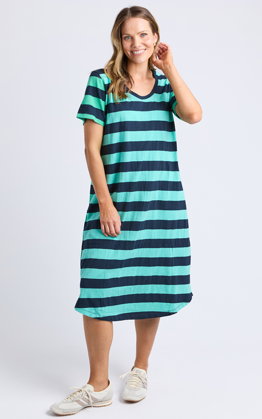 Mercury Striped Dress product photo.
