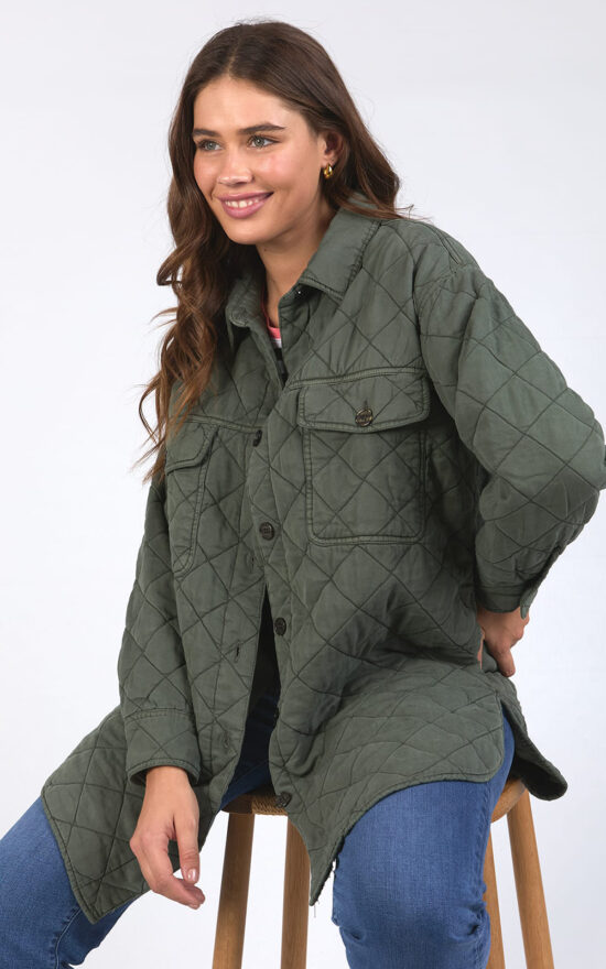 Katie Quilted Shackett product photo.