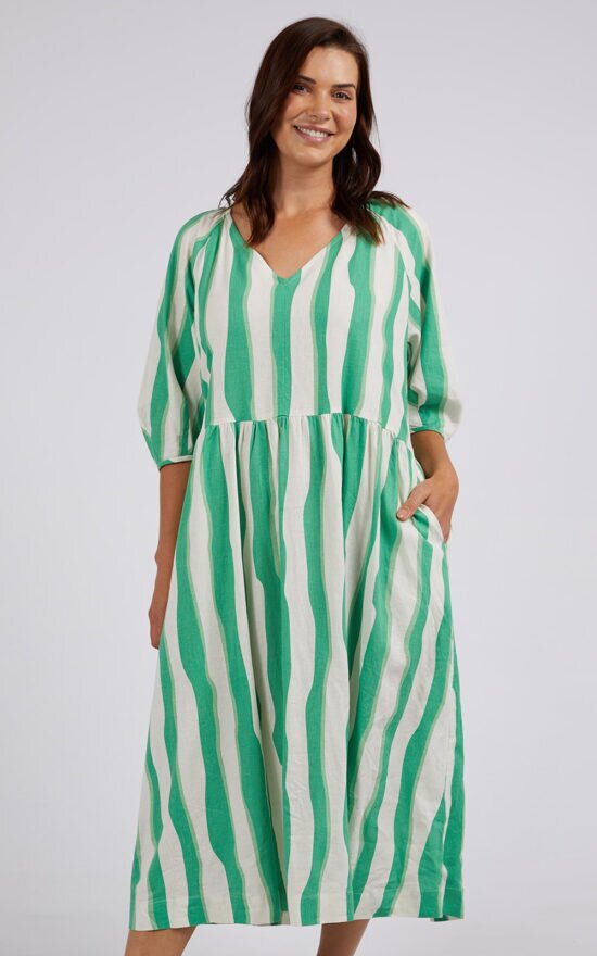 Spritz Stripe Dress product photo.