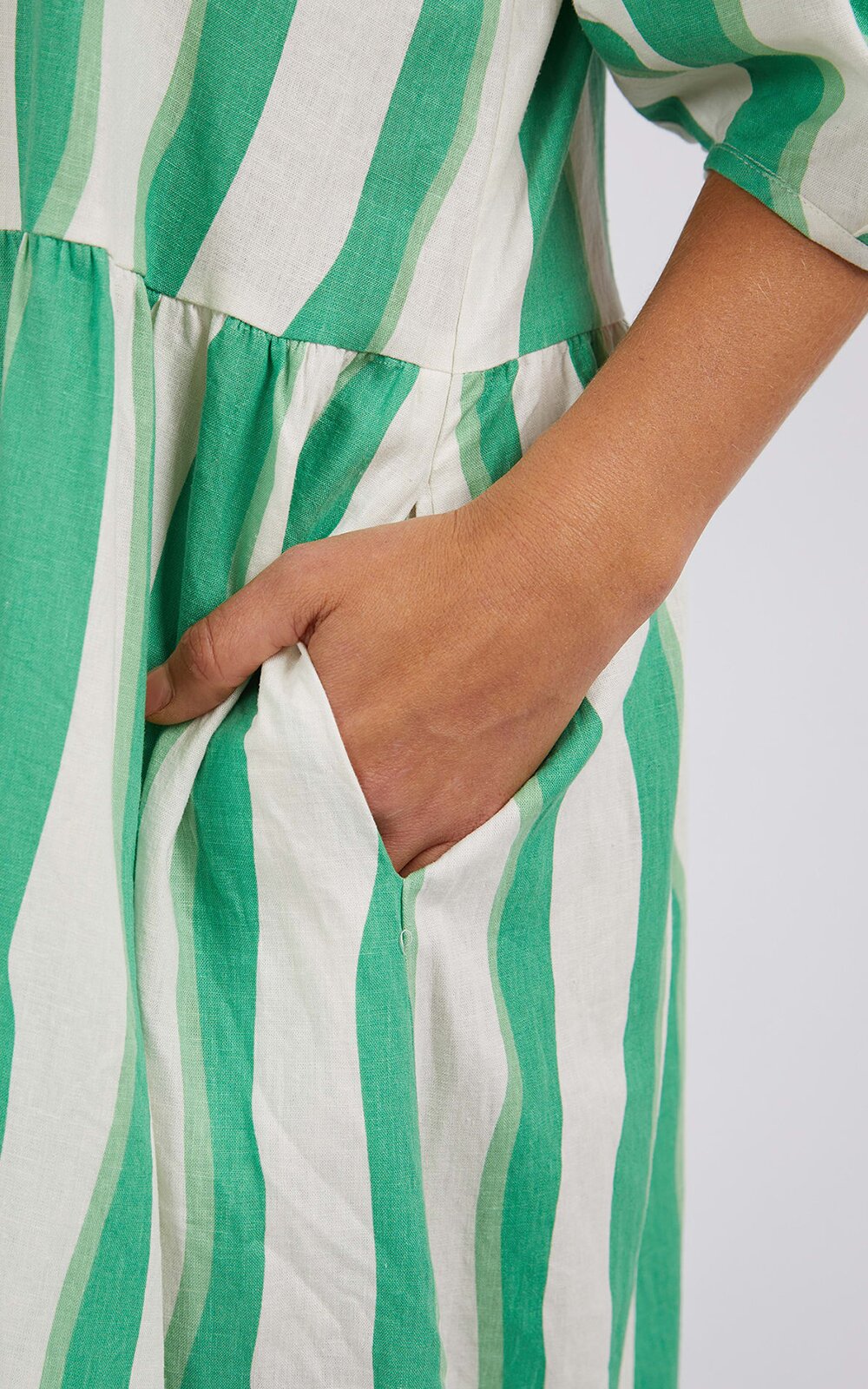 Spritz Stripe Dress product photo.