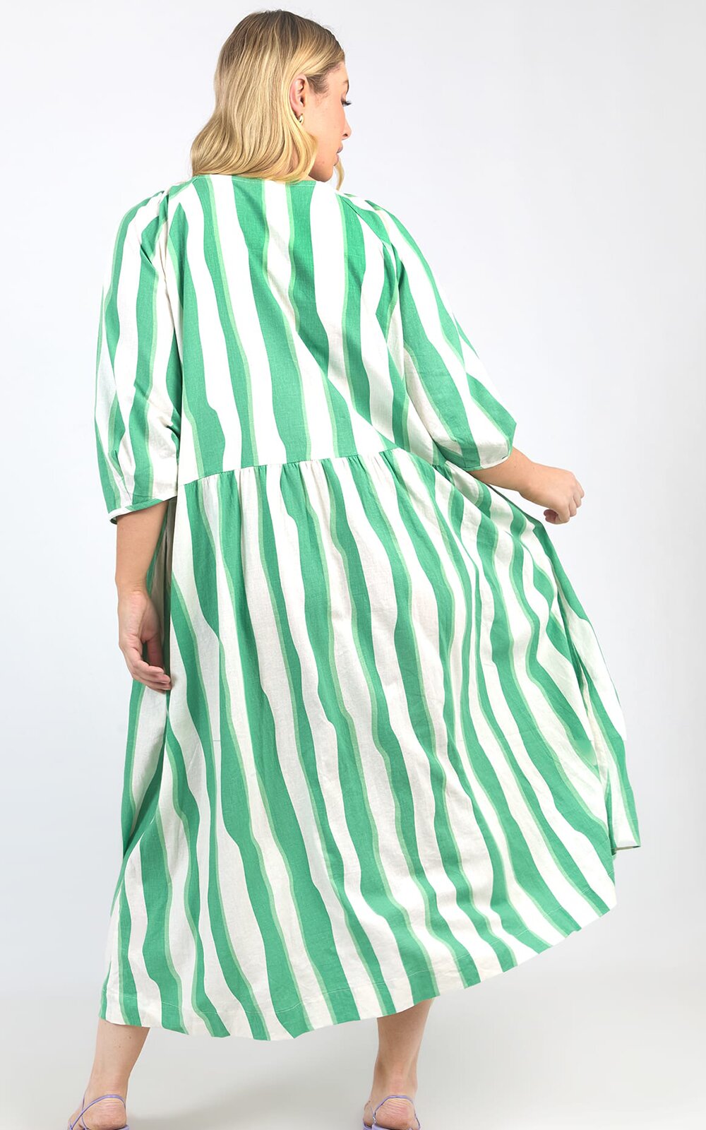 Spritz Stripe Dress product photo.