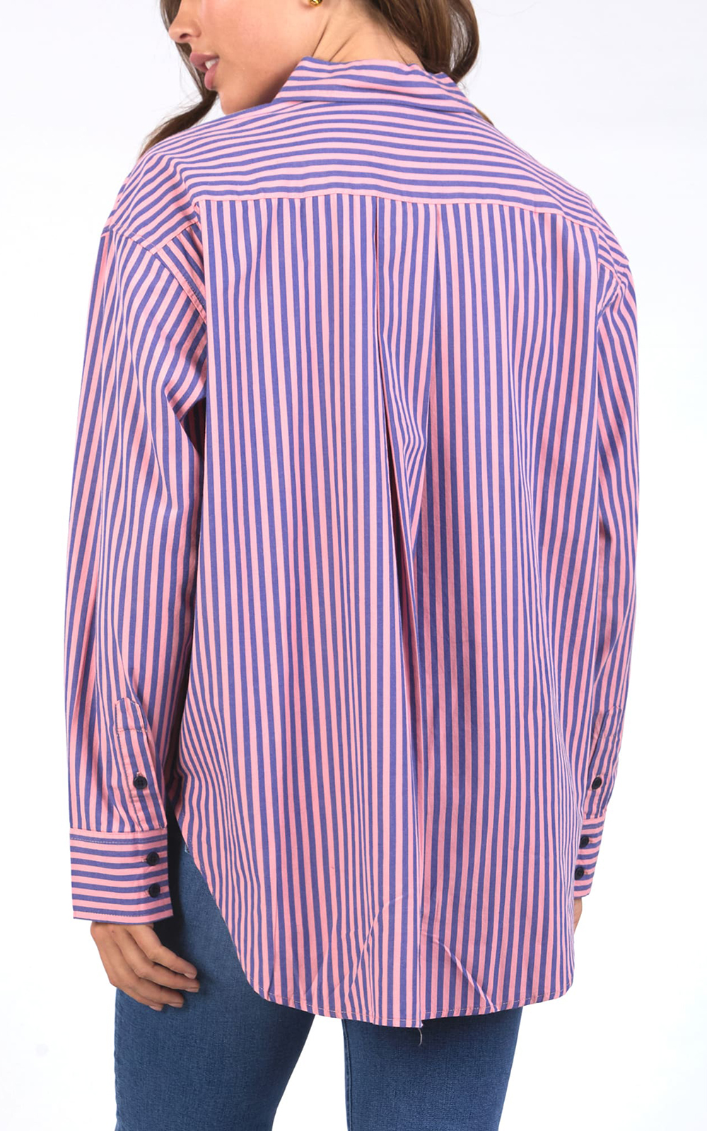 Lila Stripe Shirt  product photo.