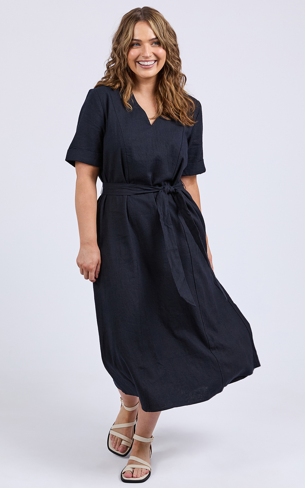 Lily Midi Dress product photo.