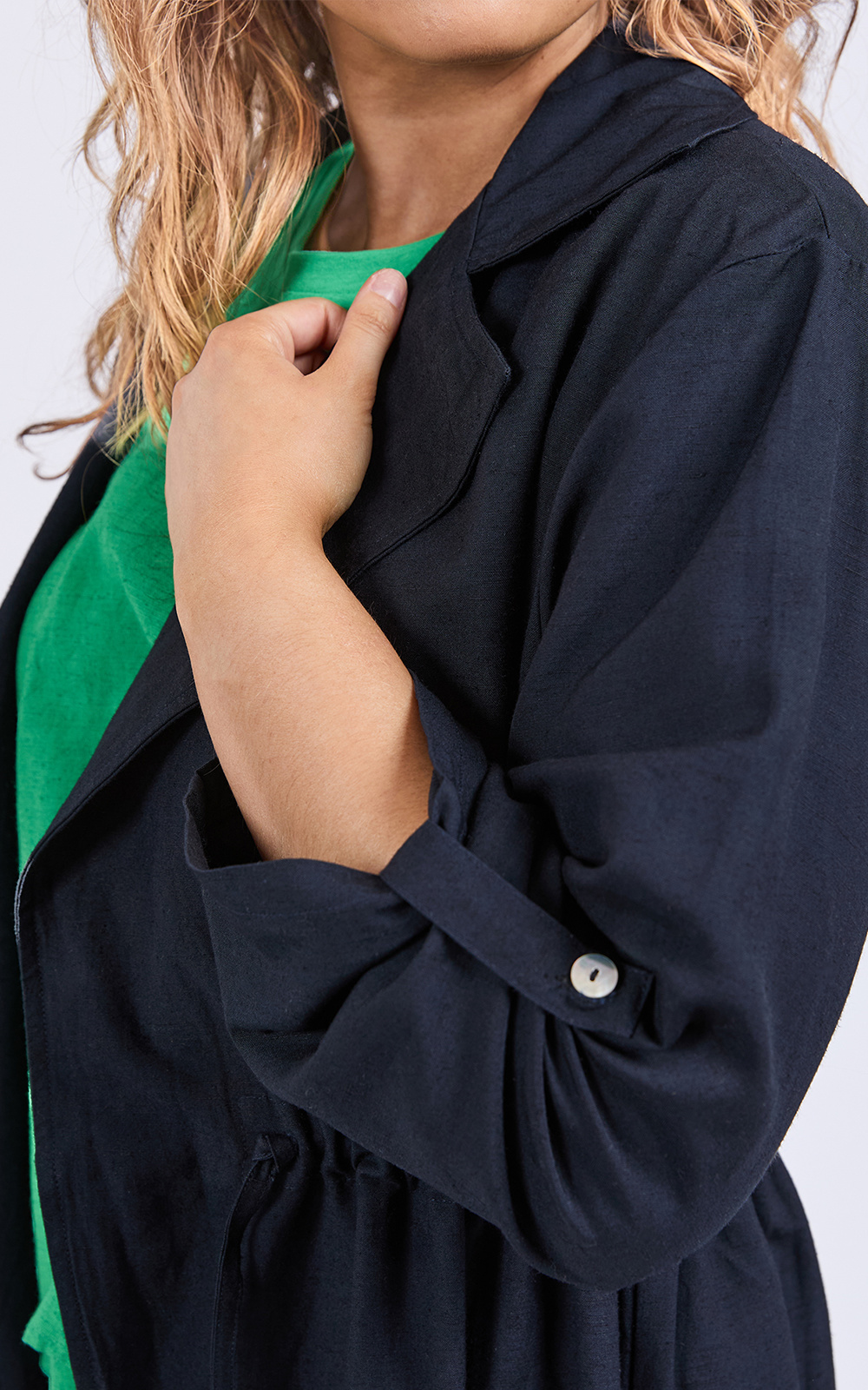 Linen Trench product photo.