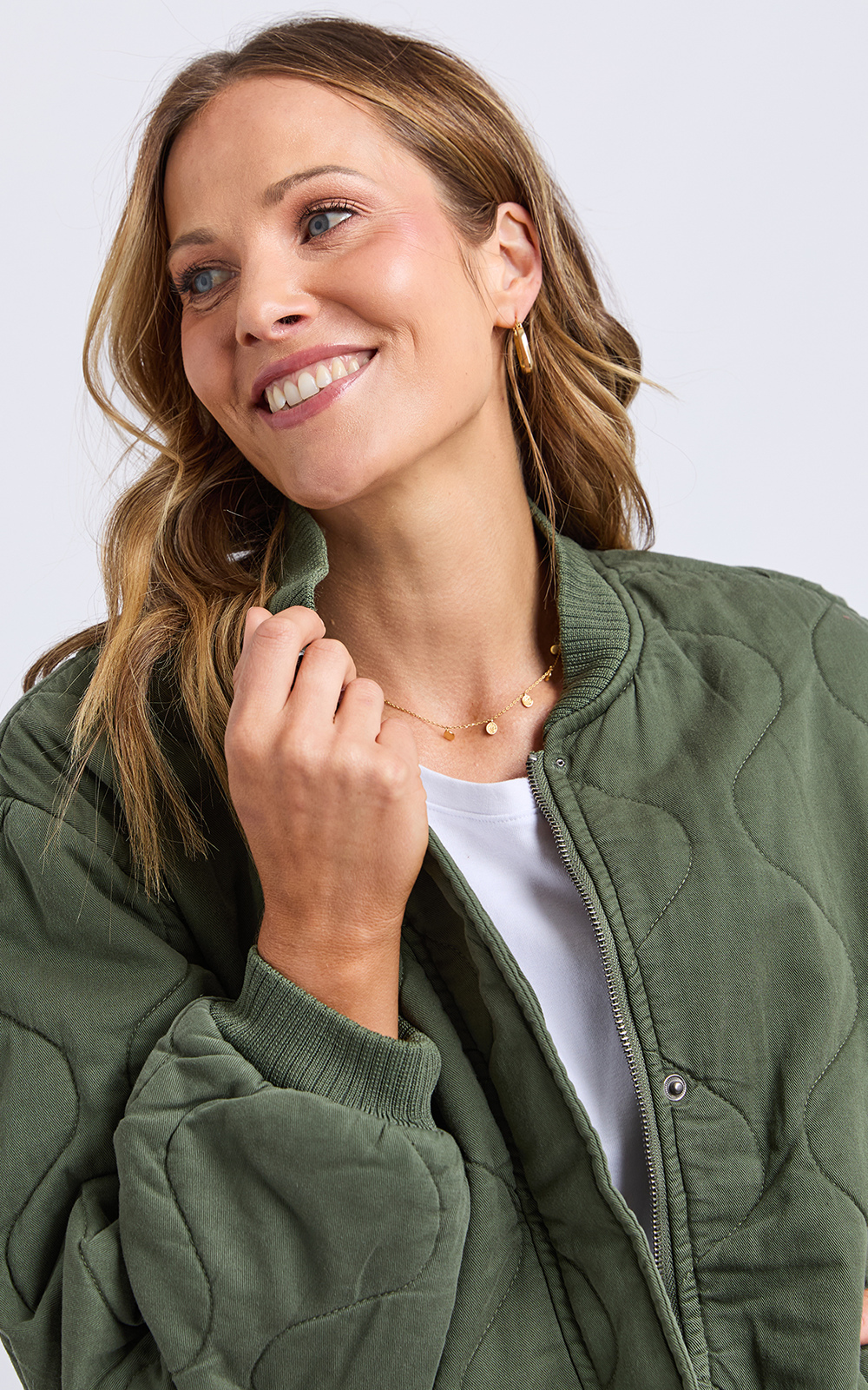 Jean Bomber Jacket product photo.