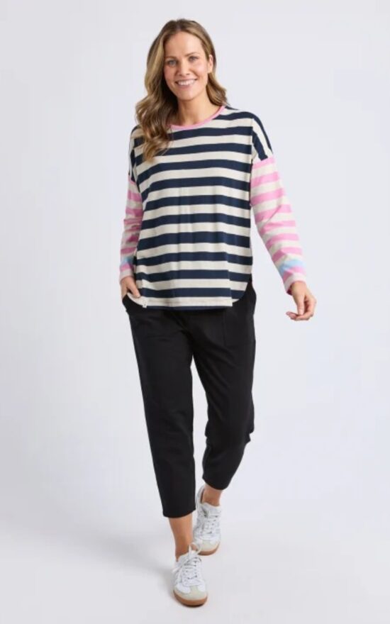 Gaeb Stripe Ls Tee product photo.