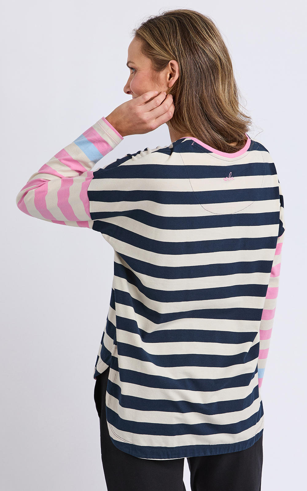 Gaeb Stripe Ls Tee product photo.