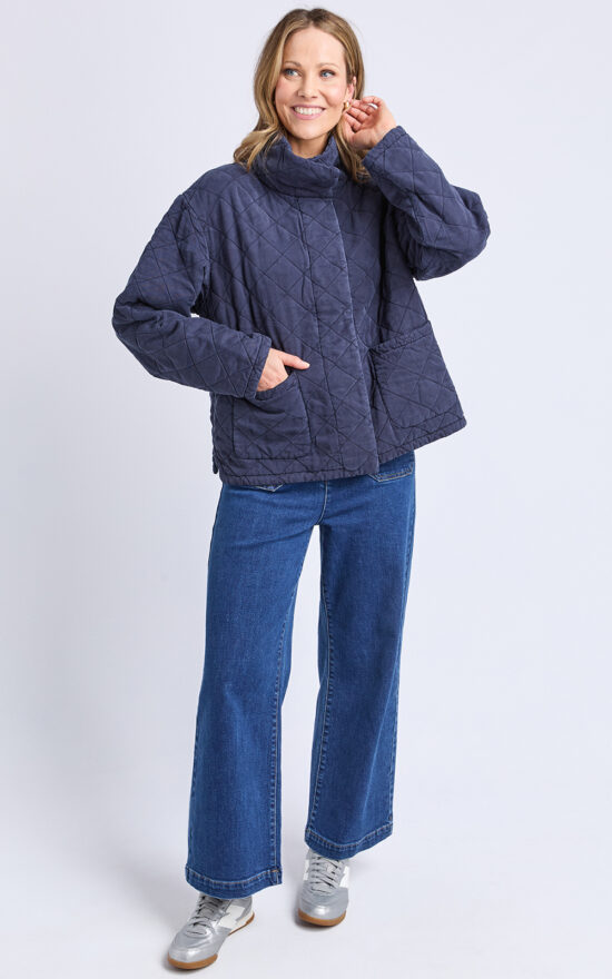 Aurora Quilted Jacket product photo.