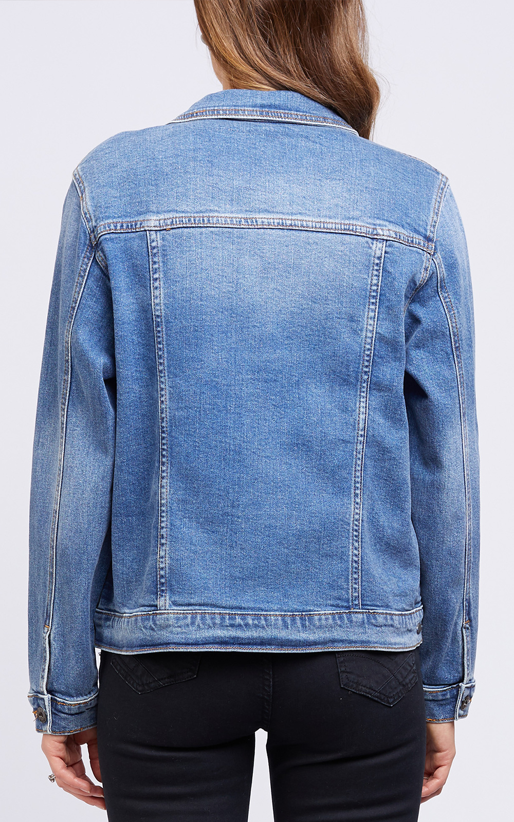 Angie Denim Jacket product photo.