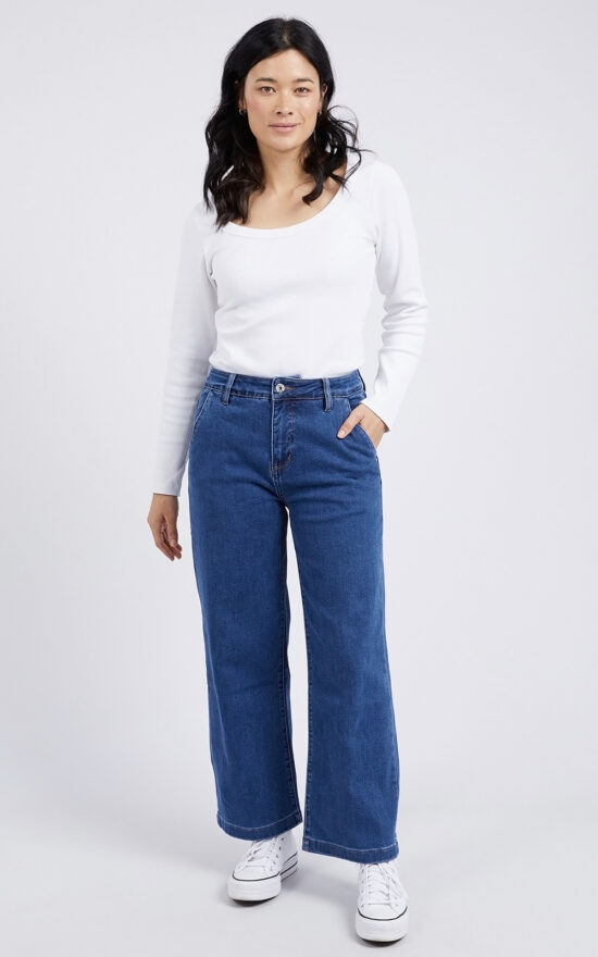 Izzy Wide Leg Jean  product photo.
