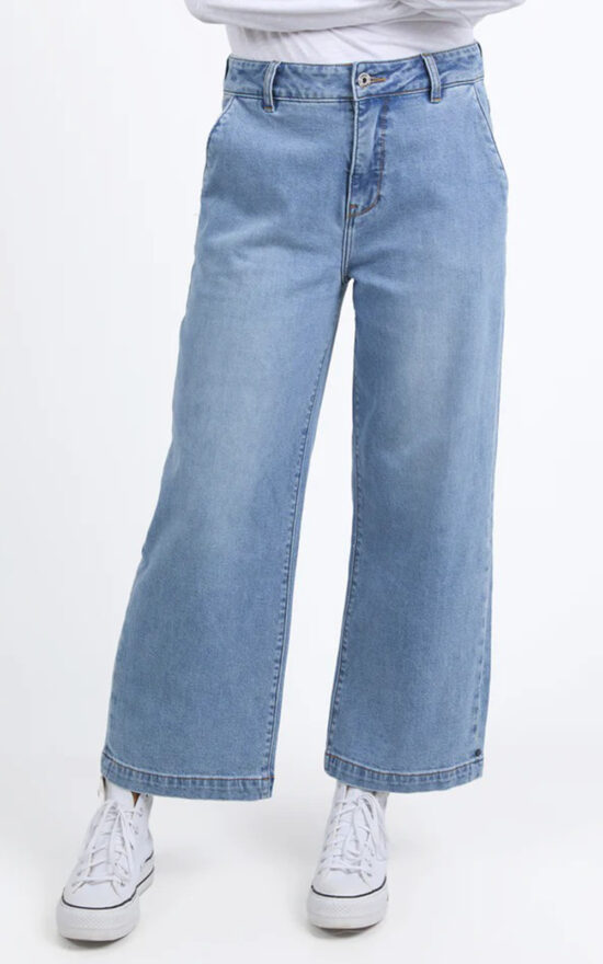 Izzy Wide Leg Jean product photo.