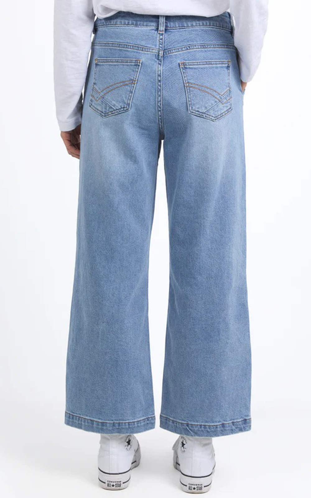 Izzy Wide Leg Jean product photo.